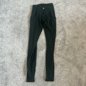 Lululemon Align Leggings, dark green, size 2